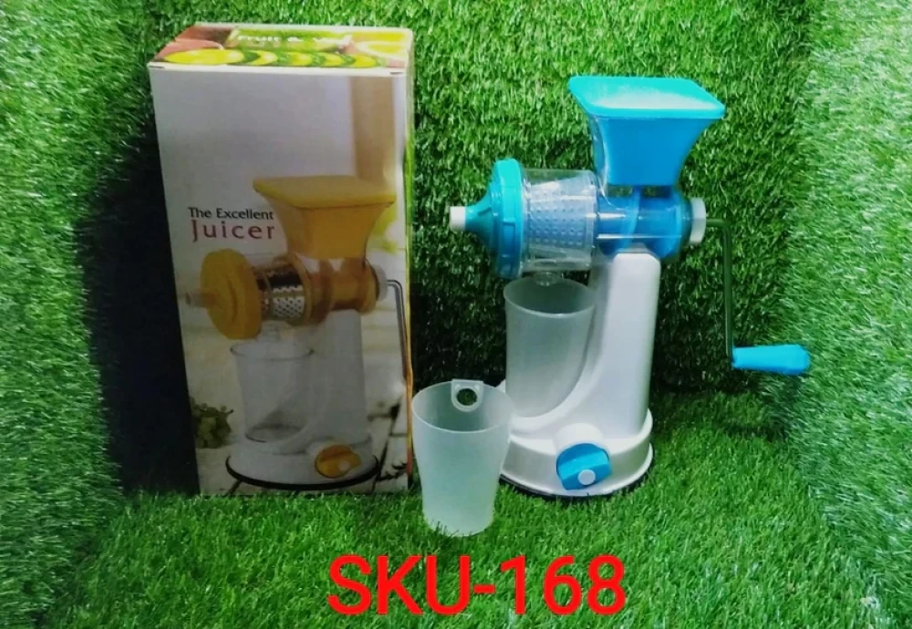 Jeezsa Manual Fruit Vegetable Juicer with Juice Cup and Waste Collector