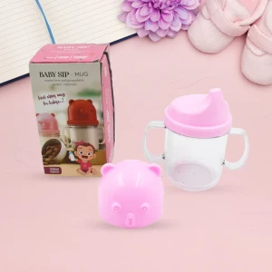 JEEZSA Baby Milk Mug Sippy Cup Baby Mug, Leakproof, Mug For Kids Lightweight, Nursing (250 Ml / 1 Pc)