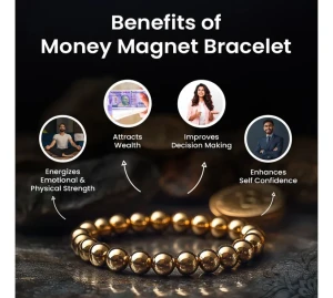 JEEZSA Money Magnet Beads Bracelet