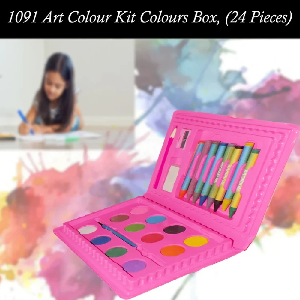 JEEZSA Art Colour Kit Colours Box, (24 Pieces)