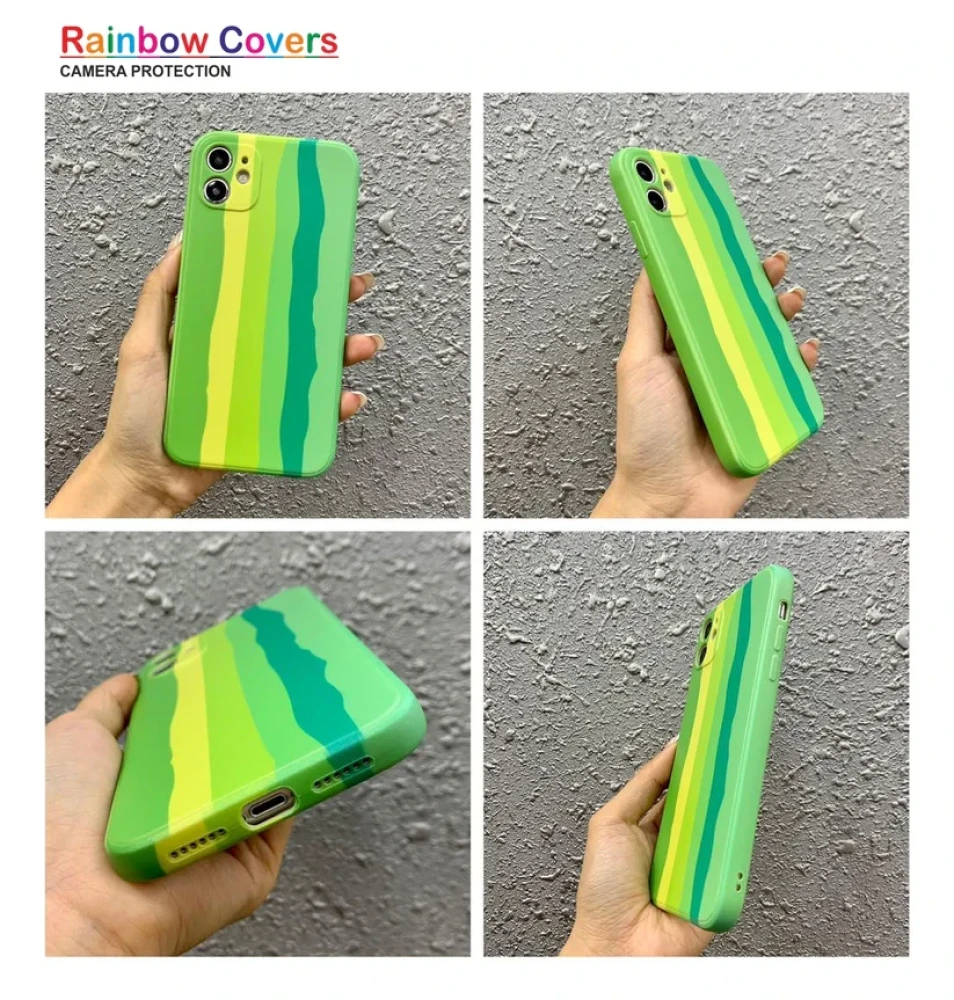 JEEZSA Rainbow Soft Print case Case For Vivo Y20