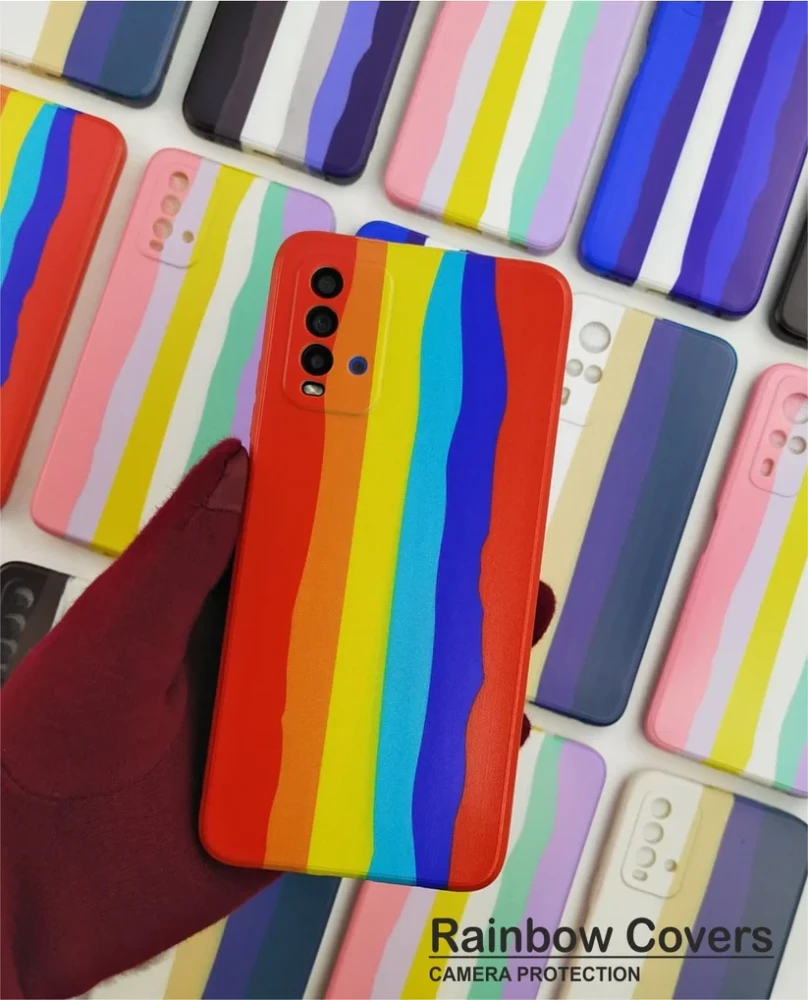 JEEZSA Rainbow Soft Print case Case For Vivo Y20