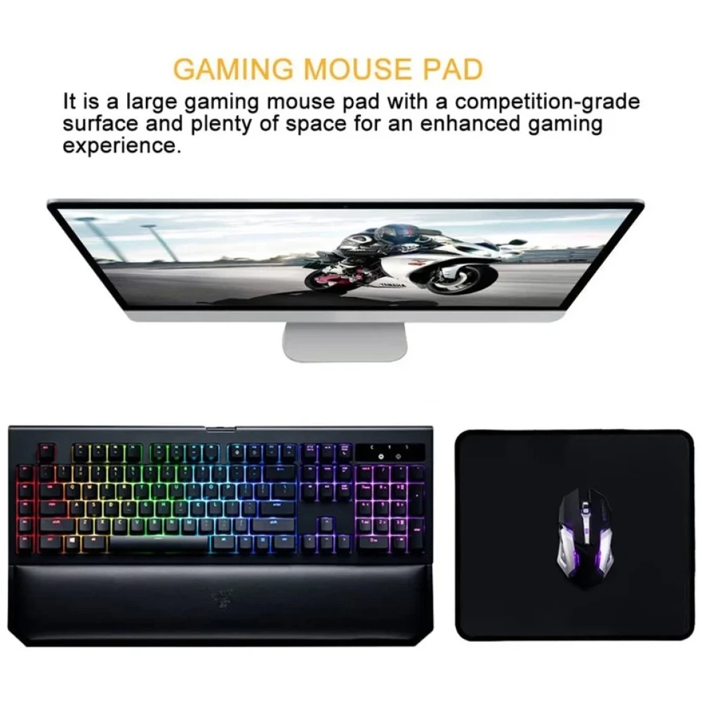 JEEZSA Simple Mouse Pad Used For Mouse While Using Computer.