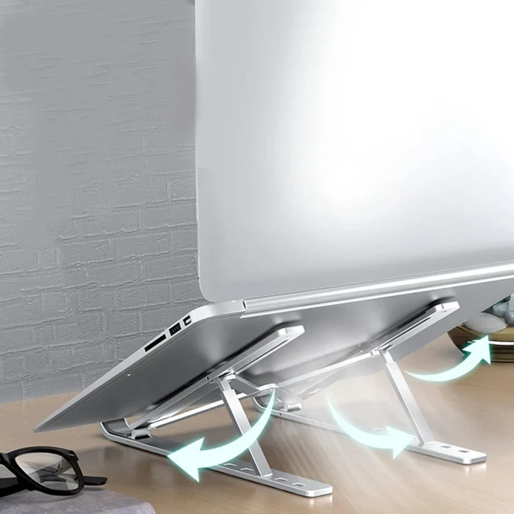 JEEZSA Metal Portable Laptop Stand, with 7 Adjustable Angles (1 Pc)