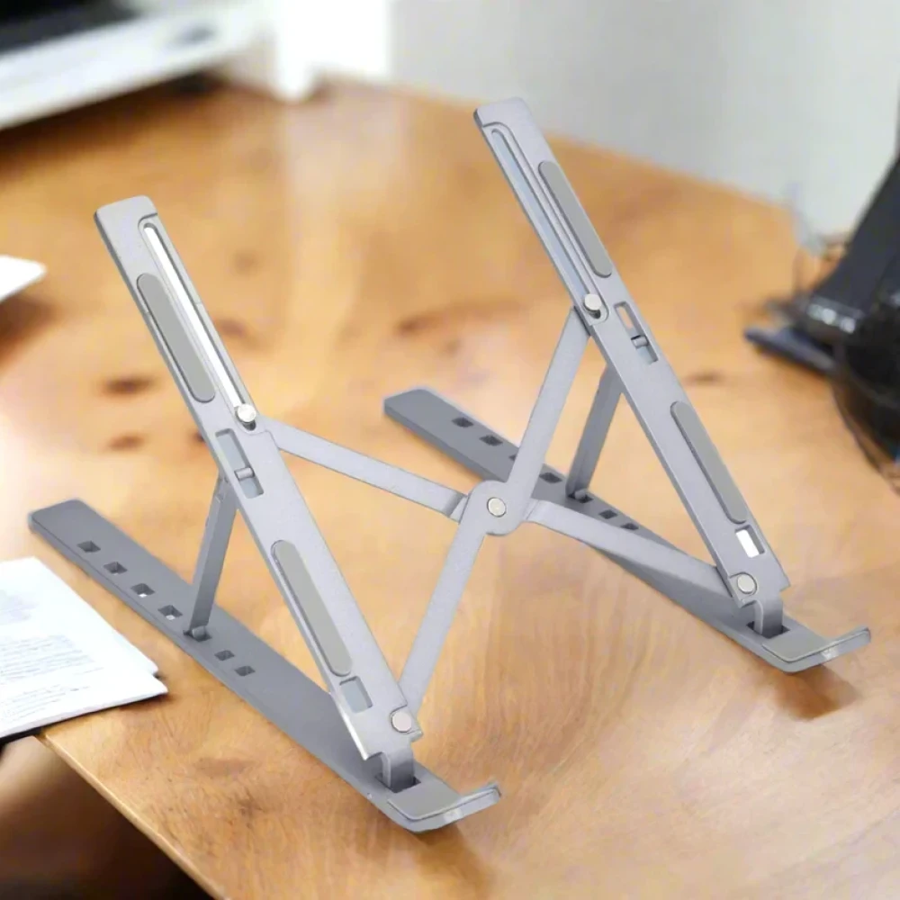 JEEZSA Metal Portable Laptop Stand, with 7 Adjustable Angles (1 Pc)