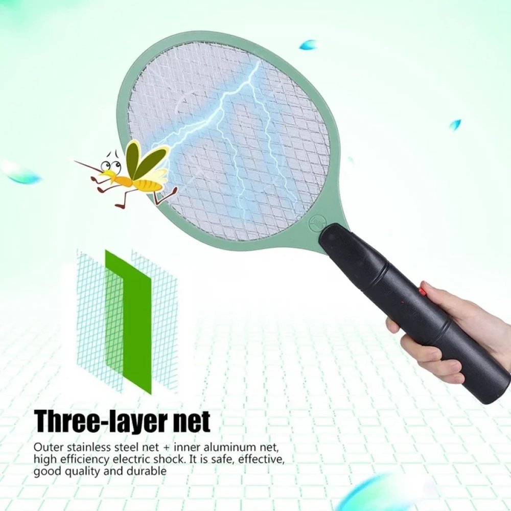 JEEZSA Mosquito Killer Racket Rechargeable Handheld Electric Fly Swatter Mosquito Killer Racket Bat, Electric Insect Killer (Quality Assured)