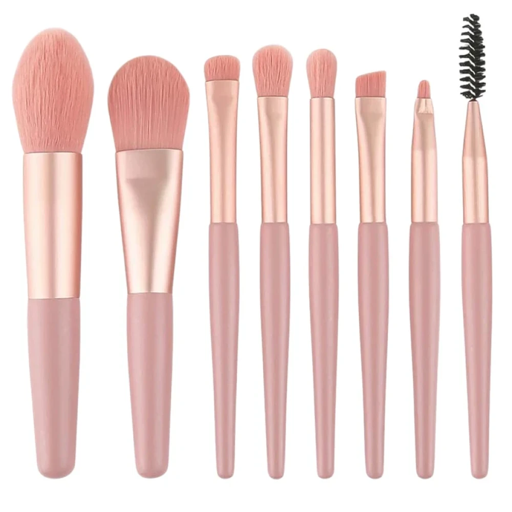 JEEZSA Premium Makeup Brush Set (8 Pcs Set / Mix Color)