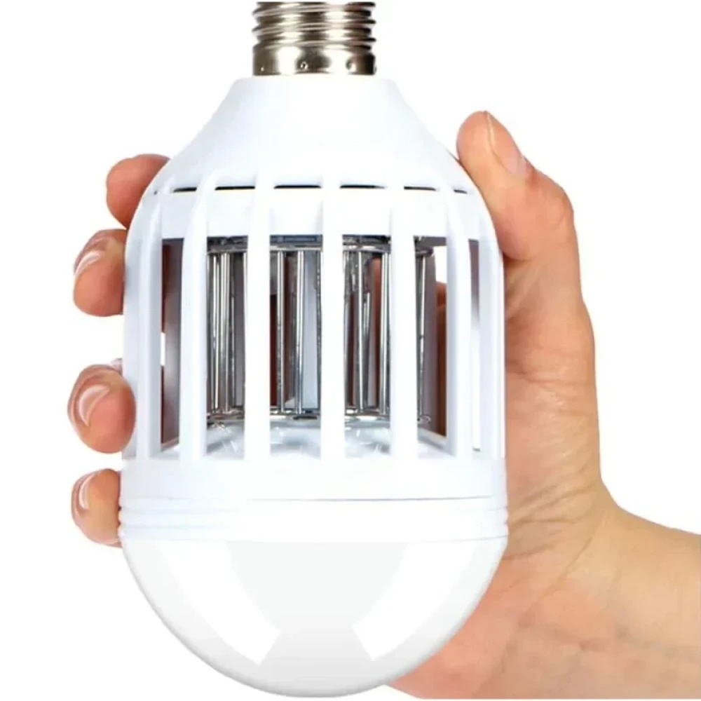 JEEZSA 15W Mosquito Killer Lamp E27 Summer Moths Flying Insects Led Zapper Mosquito Killer Lamp Light Bulb Household