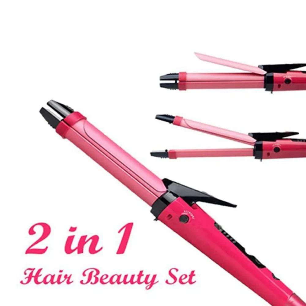 JEEZSA 2 in 1 Hair Straightener and Curler Machine For Women | Curl & Straight Hair Iron