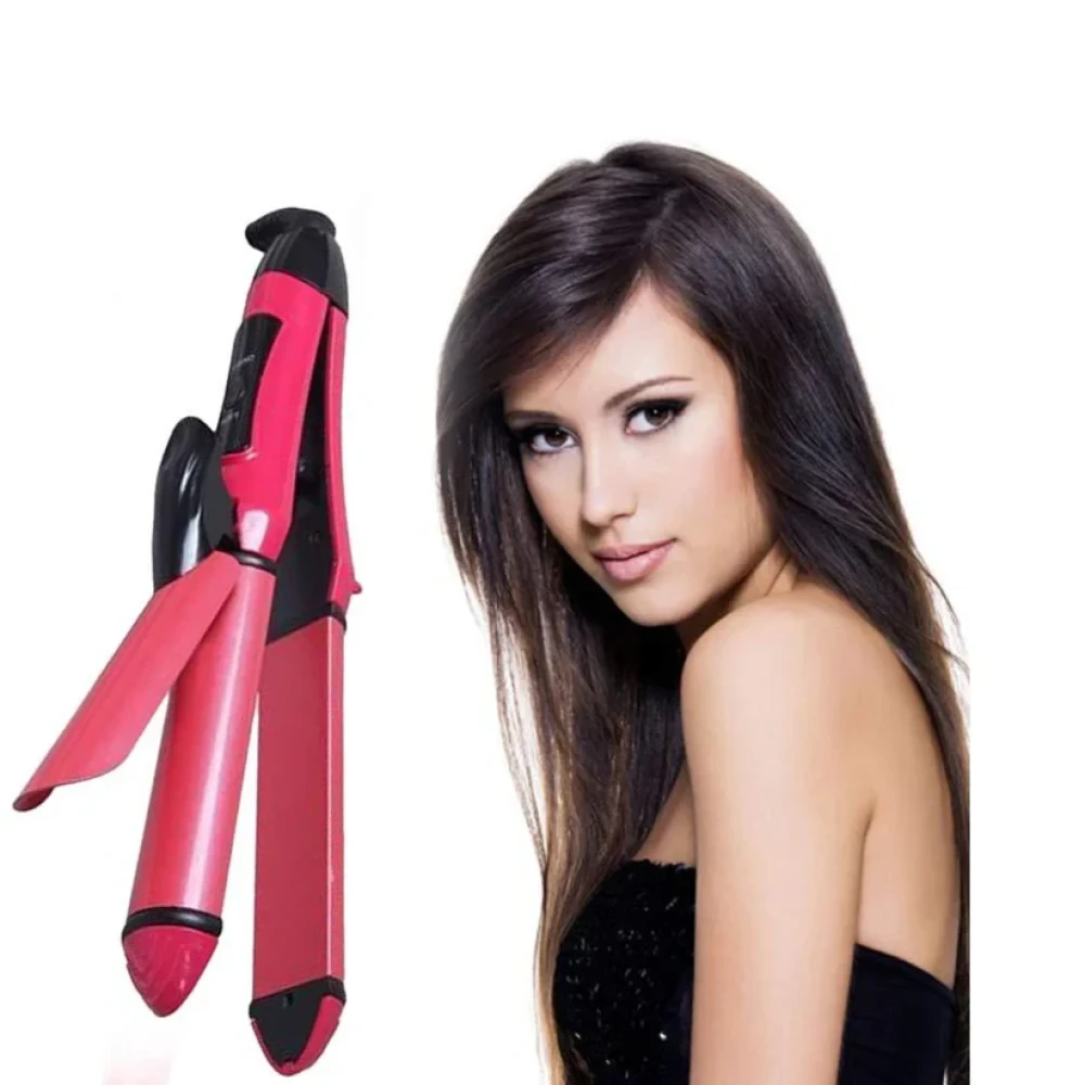 JEEZSA 2 in 1 Hair Straightener and Curler Machine For Women | Curl & Straight Hair Iron