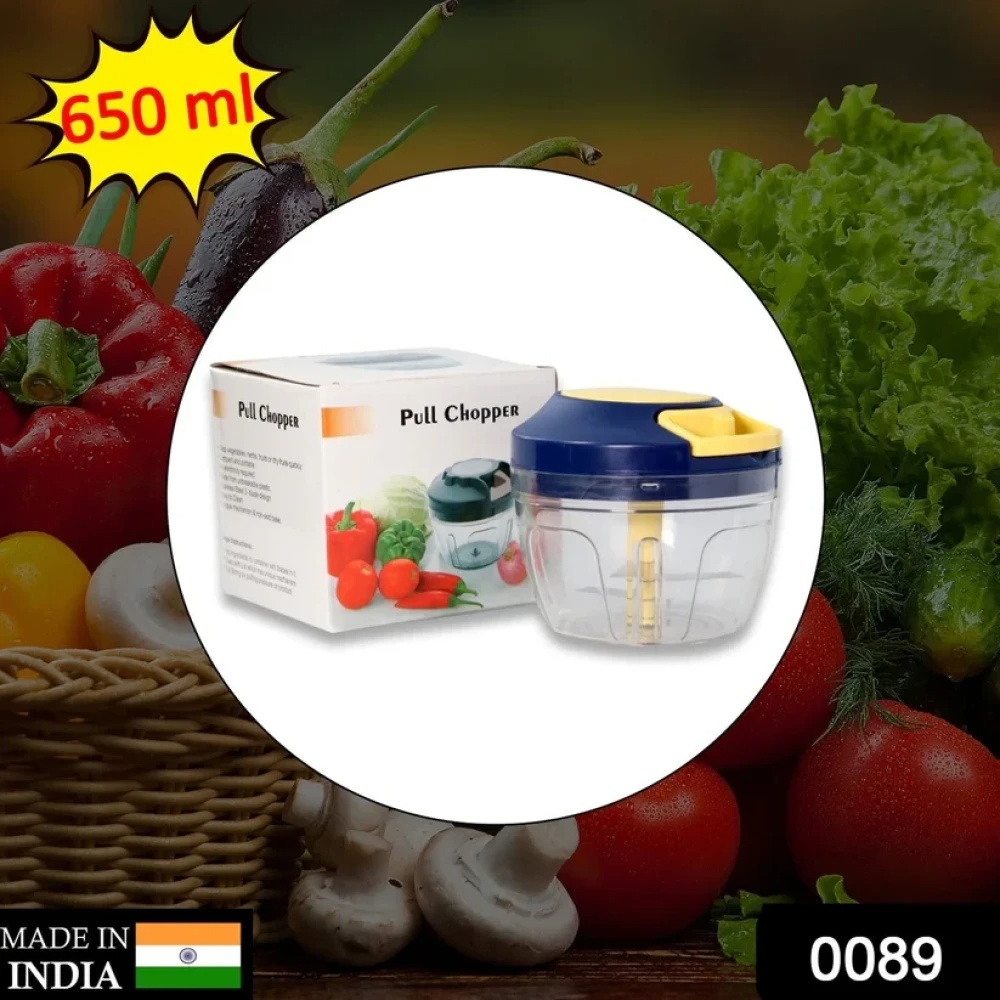 JEEZSA Chopper with Blades for Effortlessly Chopping Vegetables and Fruits for Your Kitchen (650ml)