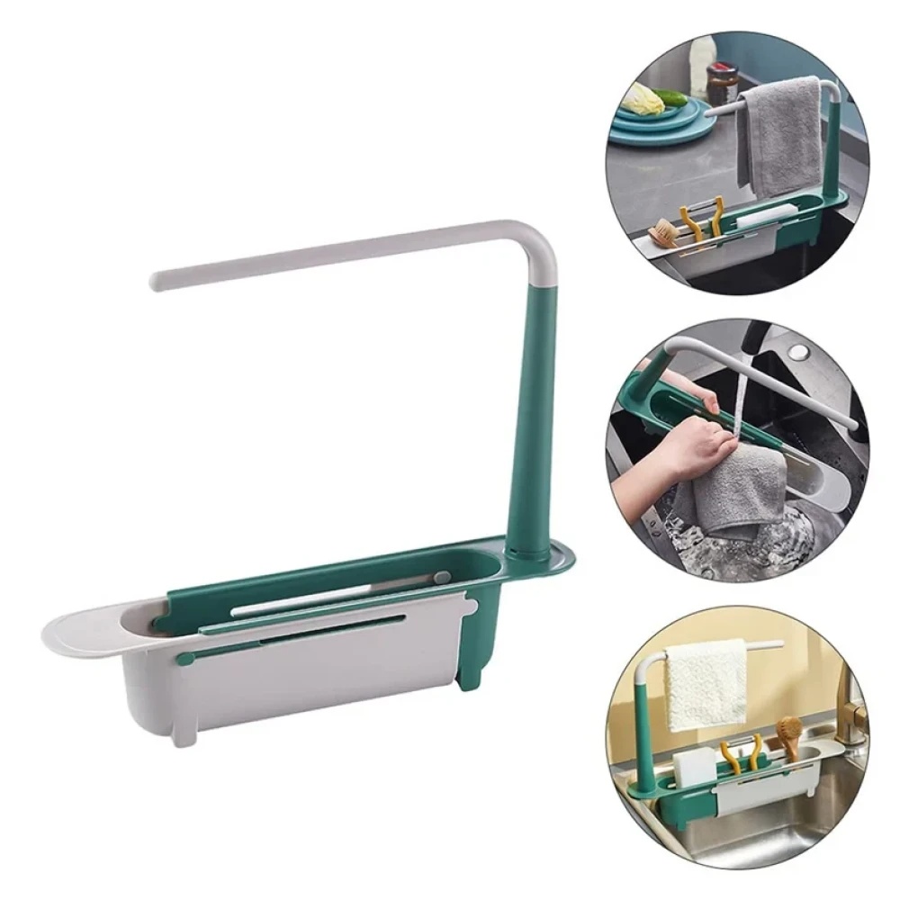 JEEZSA Expandable Kitchen Drying Basket Rack for Kitchen Use (1 Pc)