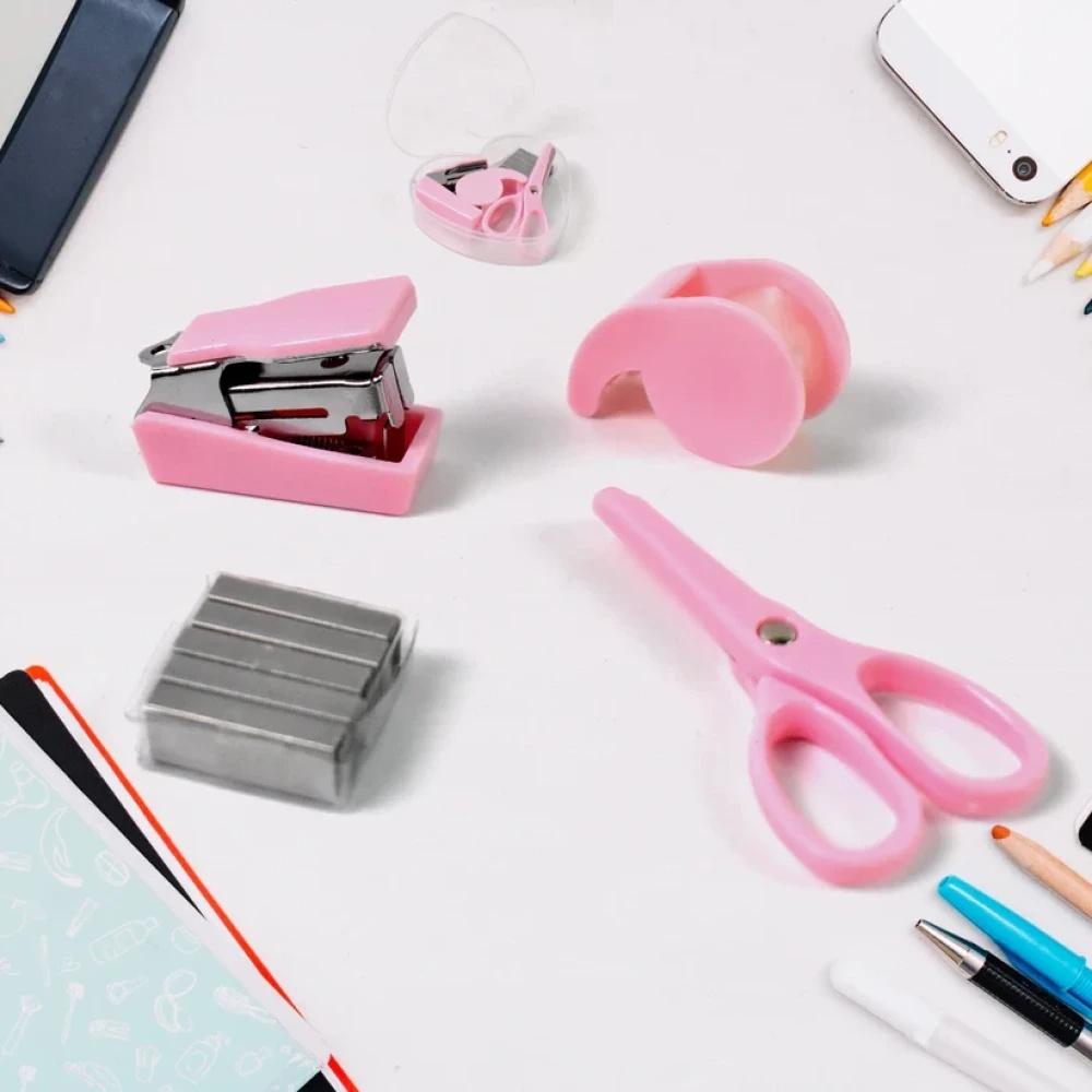 JEZSA Mini Office Stationery Set (4 Pcs Set)