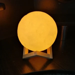 JEEZSA 3D Power Moon Lamp with Touch Control Adjust Brightness / One color