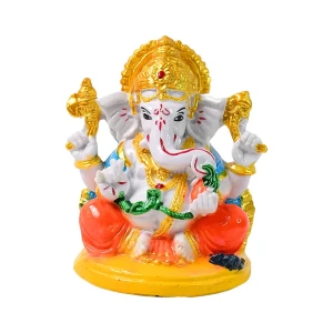 JEEZSA Lord Ganesha Idol / Ganpati Statue / Ganpatii Bappa Showpiece for Gifts (1 Pc)