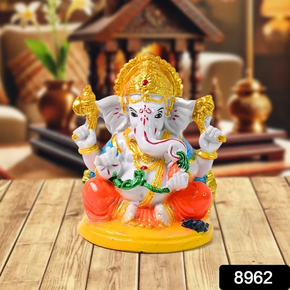JEEZSA Lord Ganesha Idol / Ganpati Statue / Ganpatii Bappa Showpiece for Gifts (1 Pc)