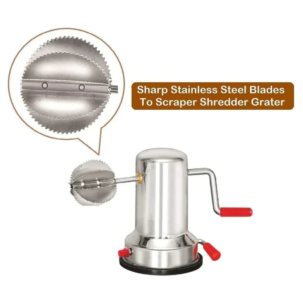 JEEZSA Coconut scrapers Machine Manual Steel For Home & Kitchen Use
