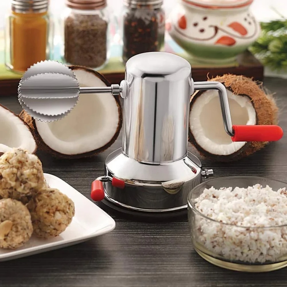 JEEZSA Coconut scrapers Machine Manual Steel For Home & Kitchen Use